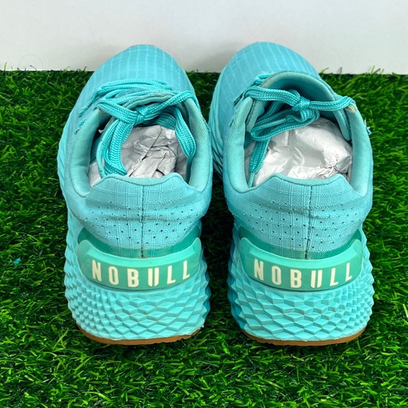 NOBULL Ripstop Runner Turquoise Blue Gum Sole W 7.5/ M 6 Training Shoes - Picture 4 of 10